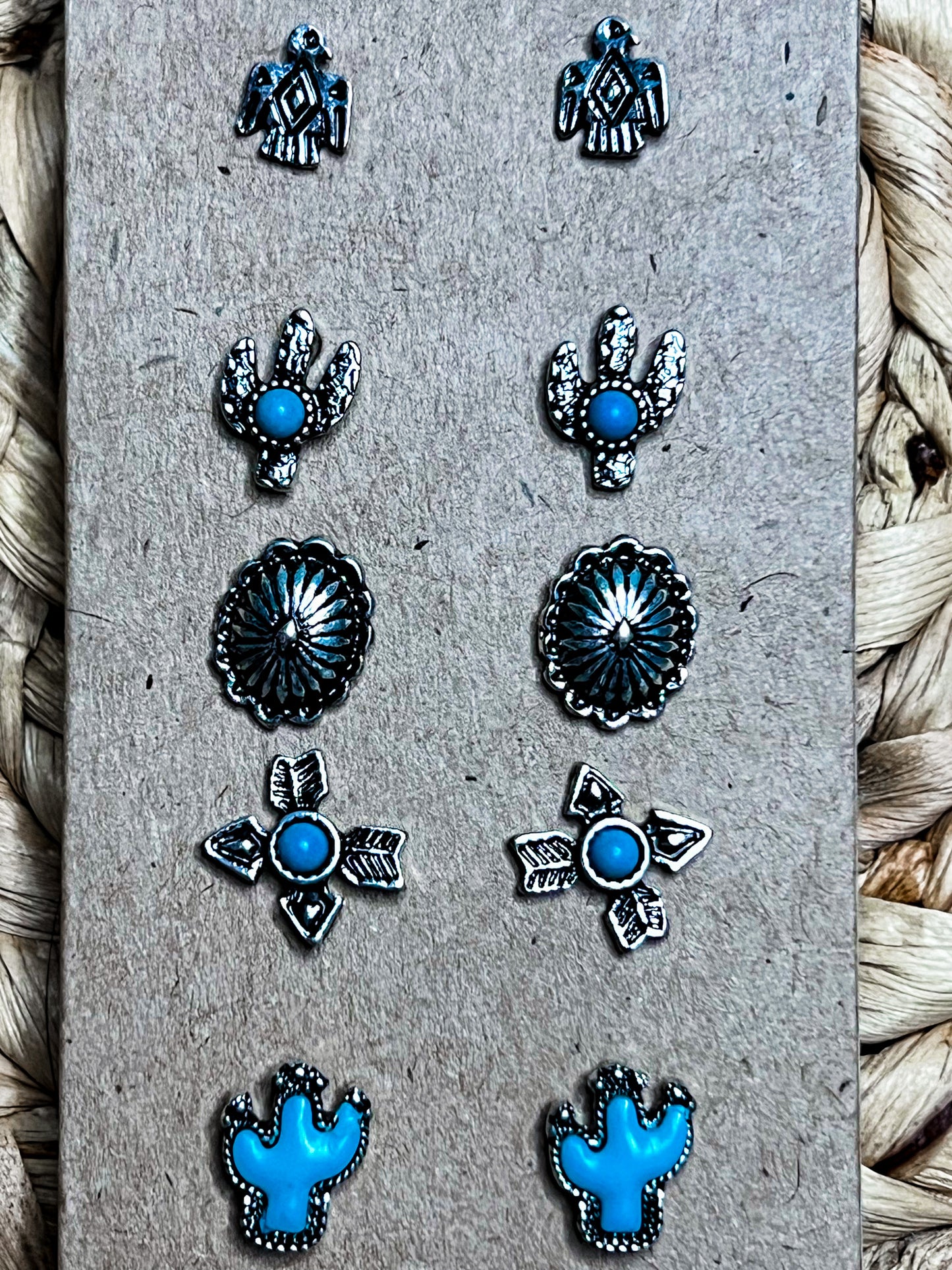 6 Piece Western Earring Set