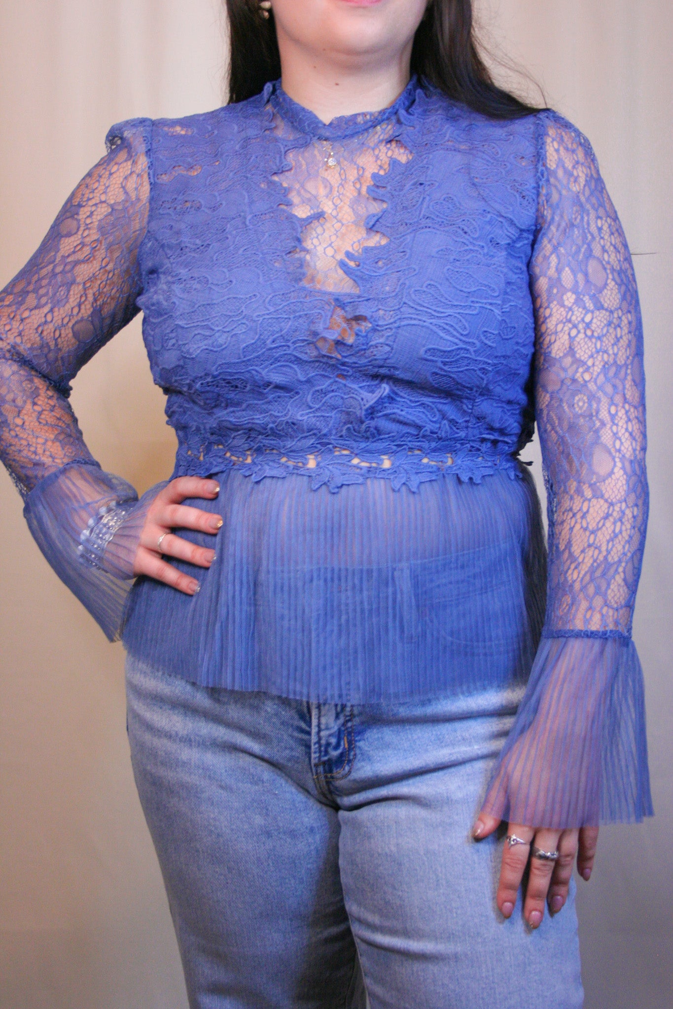 Bluebonnet Lace Blouse